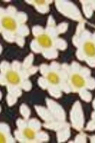 Blomstret skjorte med bindebånd