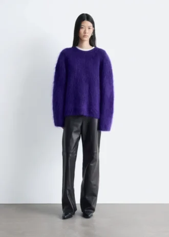 Bootcut læderbukser