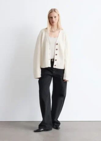 Cardigan i merinould