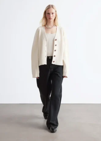Cardigan i merinould
