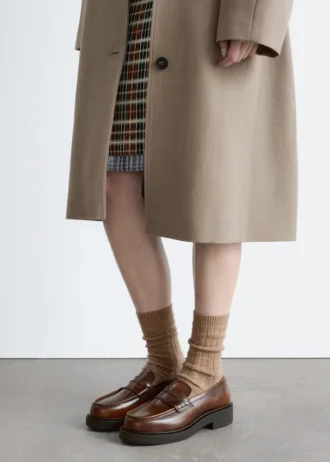 Chunky læderloafers