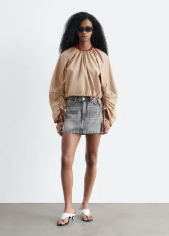 Denim-miniskirt