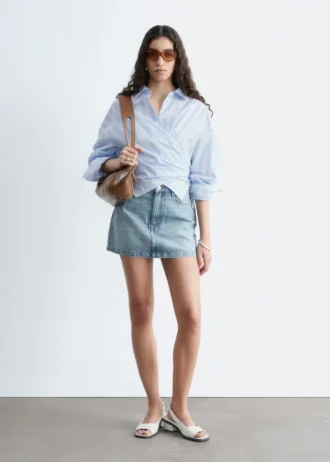 Denim-miniskirt