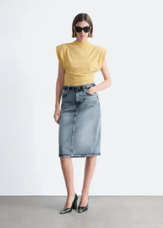 Draperet jersey-top