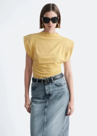 Draperet jersey-top