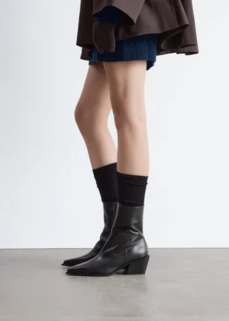Elegante lædercowboystøvler