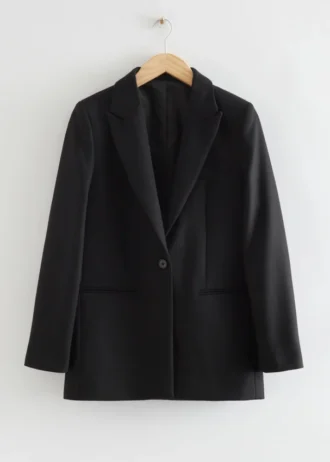 Enkeltradet uldblazer