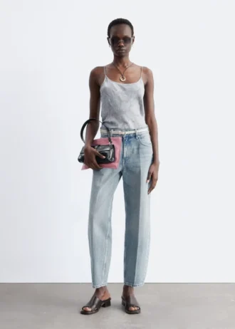 Gennemsigtig satin-jacquard-camisole