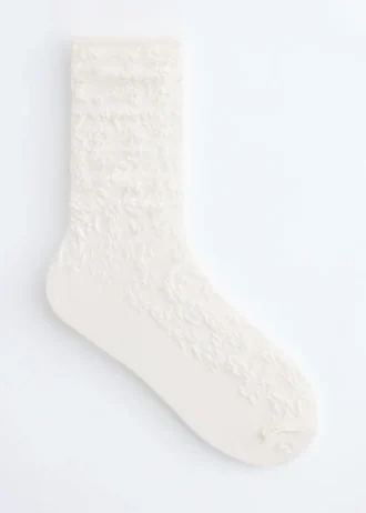 Jacquard-strikkede strømper