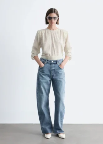 Jeans med tøndeformede ben
