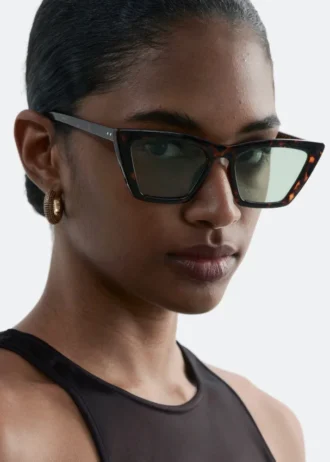 Kantede Cat Eye-solbriller