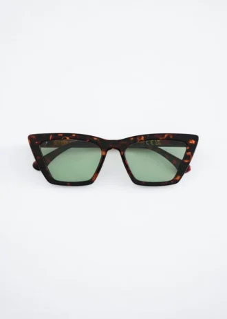 Kantede Cat Eye-solbriller