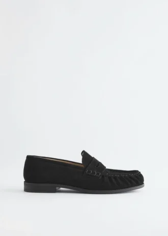 Læder-pennyloafers