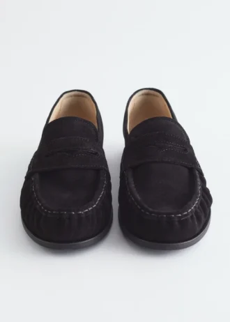 Læder-pennyloafers