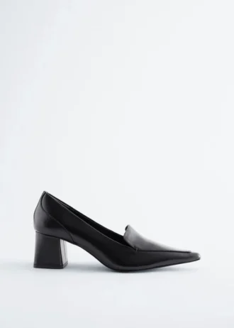 Læderloafers Pumps