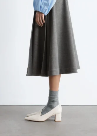 Læderloafers Pumps
