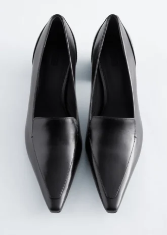 Læderloafers Pumps