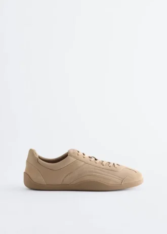 Minimalistiske lædersneakers