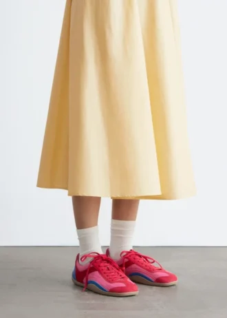 Minimalistiske lædersneakers
