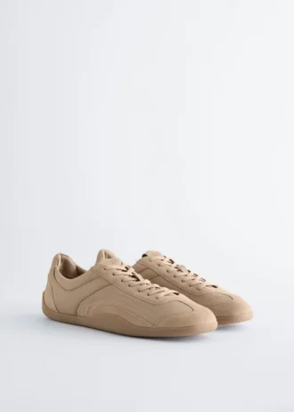 Minimalistiske lædersneakers