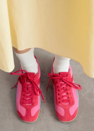 Minimalistiske lædersneakers