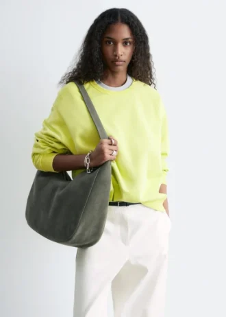 Oversized sweatshirt i bomuldsjersey