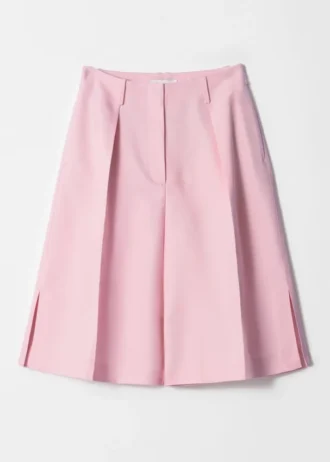 Plisserede bermuda-shorts