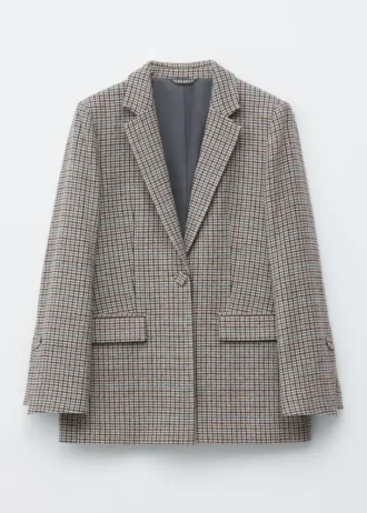 Skræddersyet blazer i uldblanding