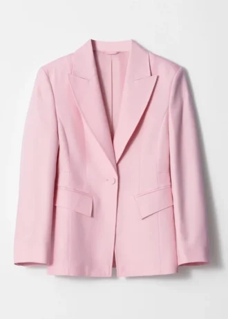 Skræddersyet lyserød blazer