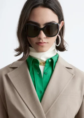 Tapered uldblazer