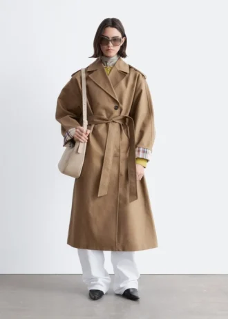 Trenchcoat med bælte